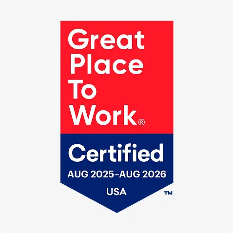 Great place to work award 2025-26 by certified
